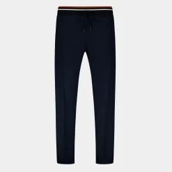 Online Héritage Pantalon Fit Straight Bleu foncé Homme Homme Pantalons Et Joggings
