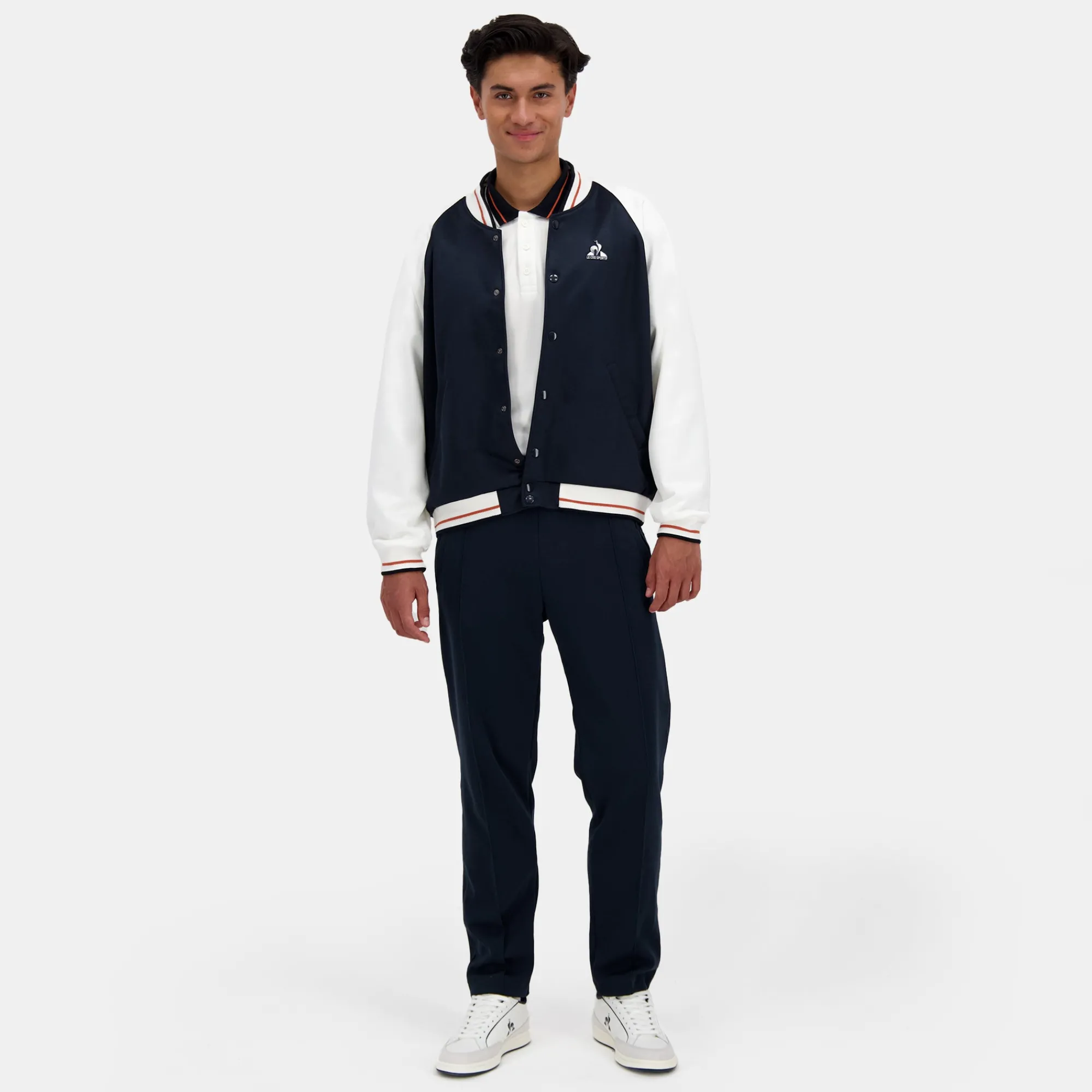 Online Héritage Pantalon Fit Straight Bleu foncé Homme Homme Pantalons Et Joggings