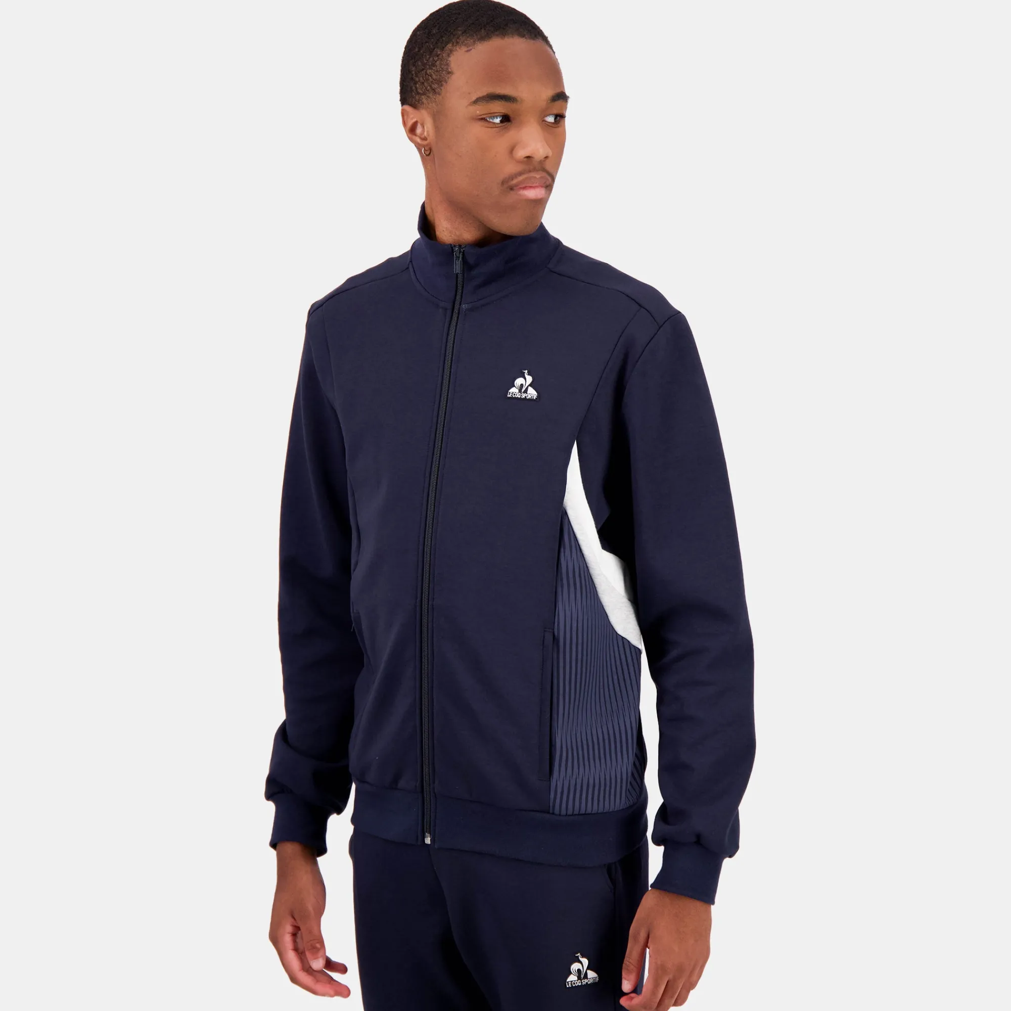 Hot Héritage Veste zippée bleue marine Homme Homme Sweats