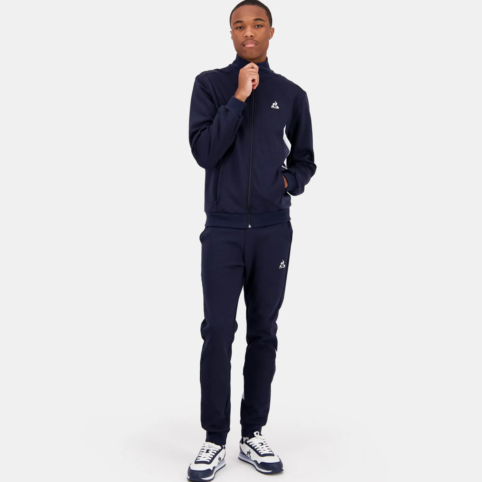 Hot Héritage Veste zippée bleue marine Homme Homme Sweats