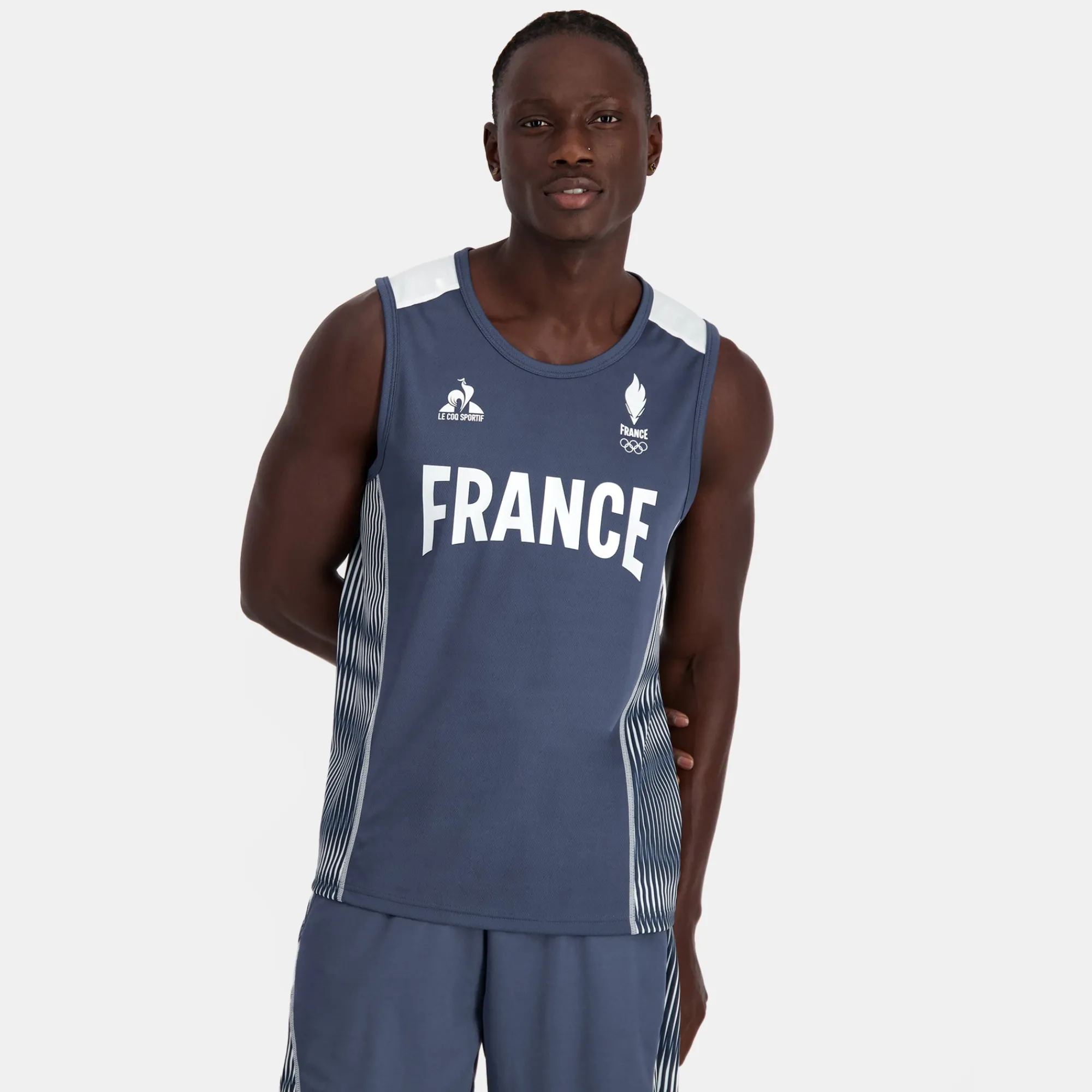 Sale Équipe de France Olympique | Paris 2024 Débardeur Équipe de France Homme Homme T-shirts Et Hauts
