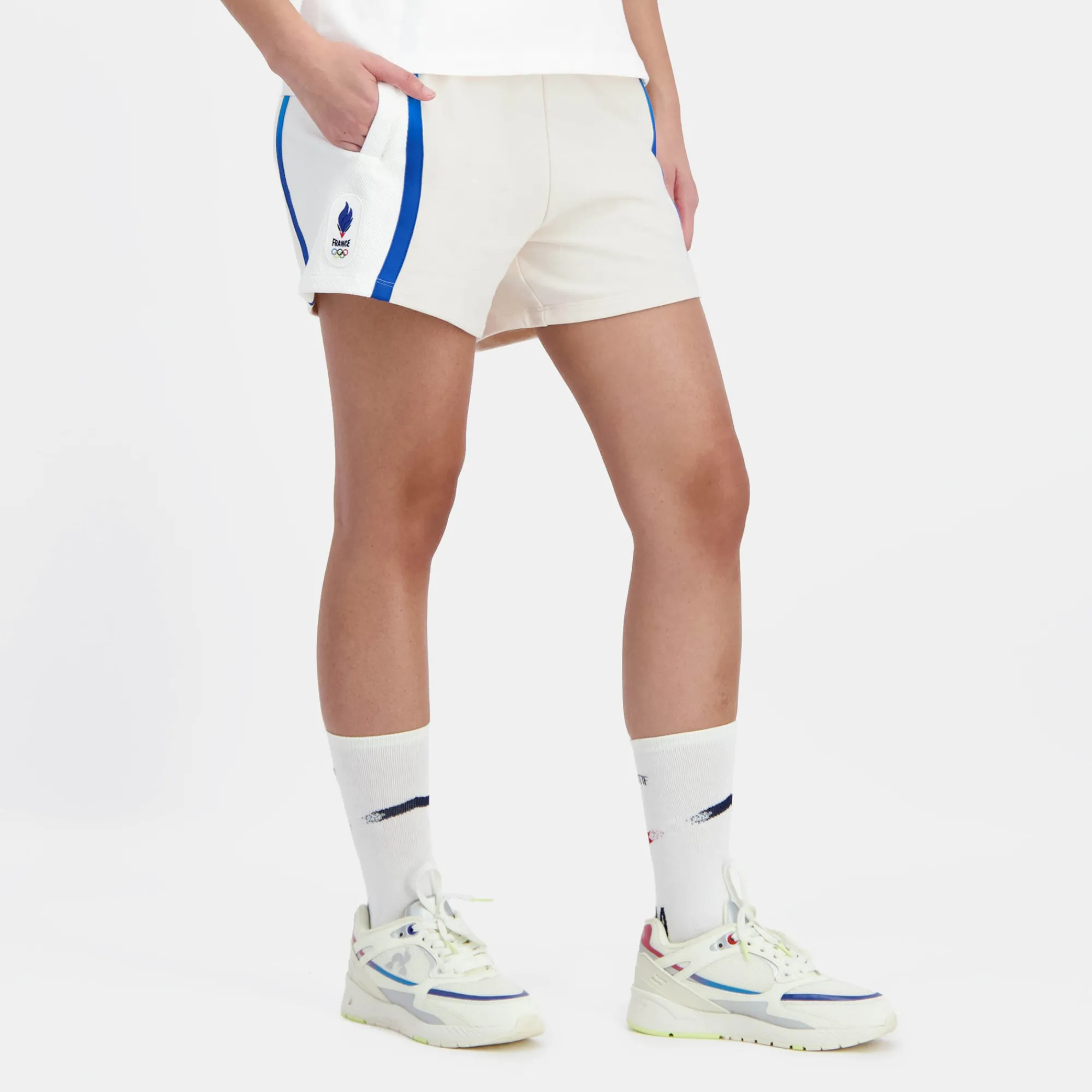 Best Équipe de France Olympique | Paris 2024 Short Équipe de France Femme Femme Pantalons, Joggings Et Shorts
