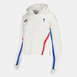 Best Sale Équipe de France Olympique | Paris 2024 Sweat crop à capuche officiel Équipe de France Femme Femme Sweats Et Hoodies