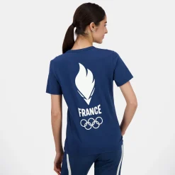 Fashion Équipe de France Olympique | Paris 2024 T-shirt Femme Femme T-shirts, Polos Et Débardeurs