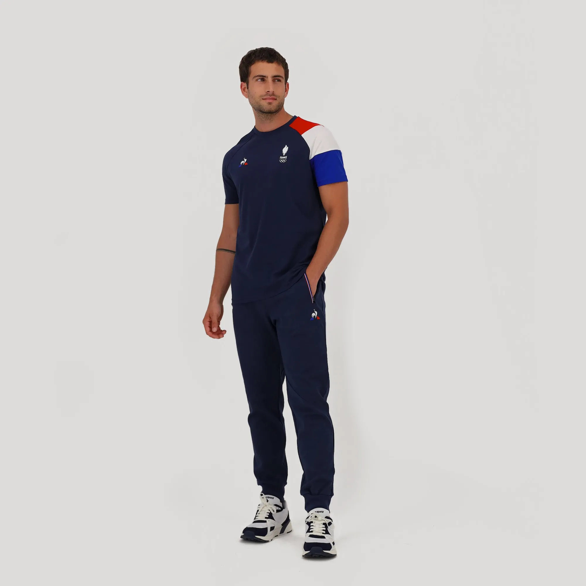 Cheap Équipe de France Olympique T-shirt Homme Homme T-shirts Et Hauts