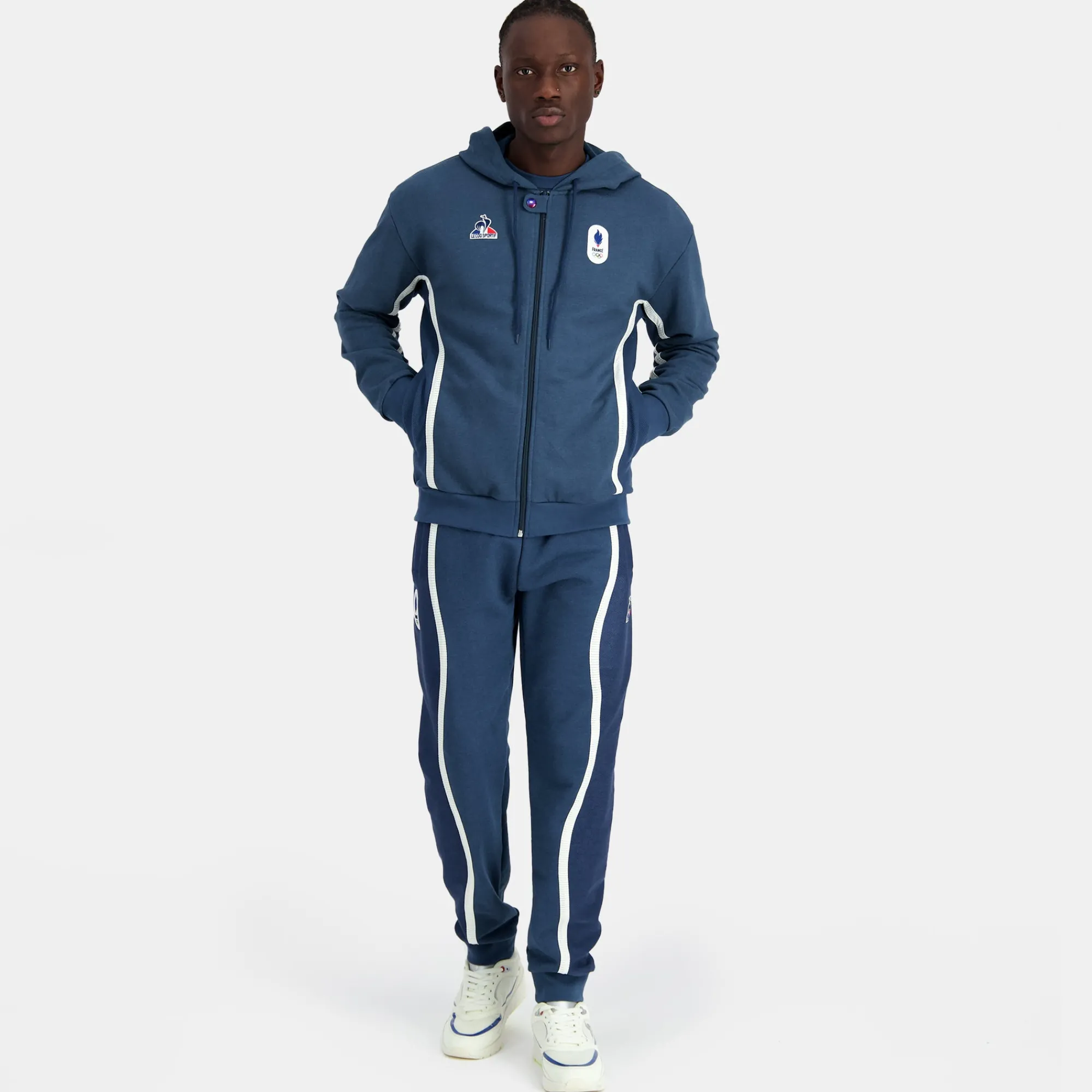 Fashion Équipe de France Olympique | Paris 2024 Sweat zippé à capuche Équipe de France Homme Homme Hoodies | Sweats