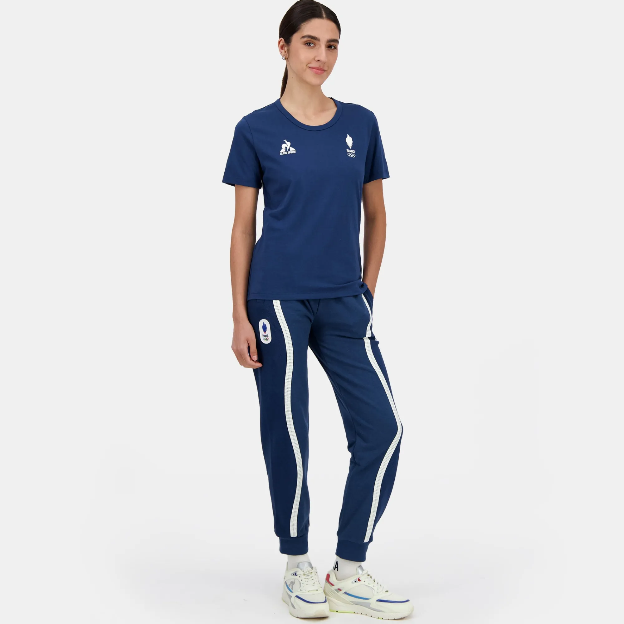 Fashion Équipe de France Olympique | Paris 2024 T-shirt Femme Femme T-shirts, Polos Et Débardeurs