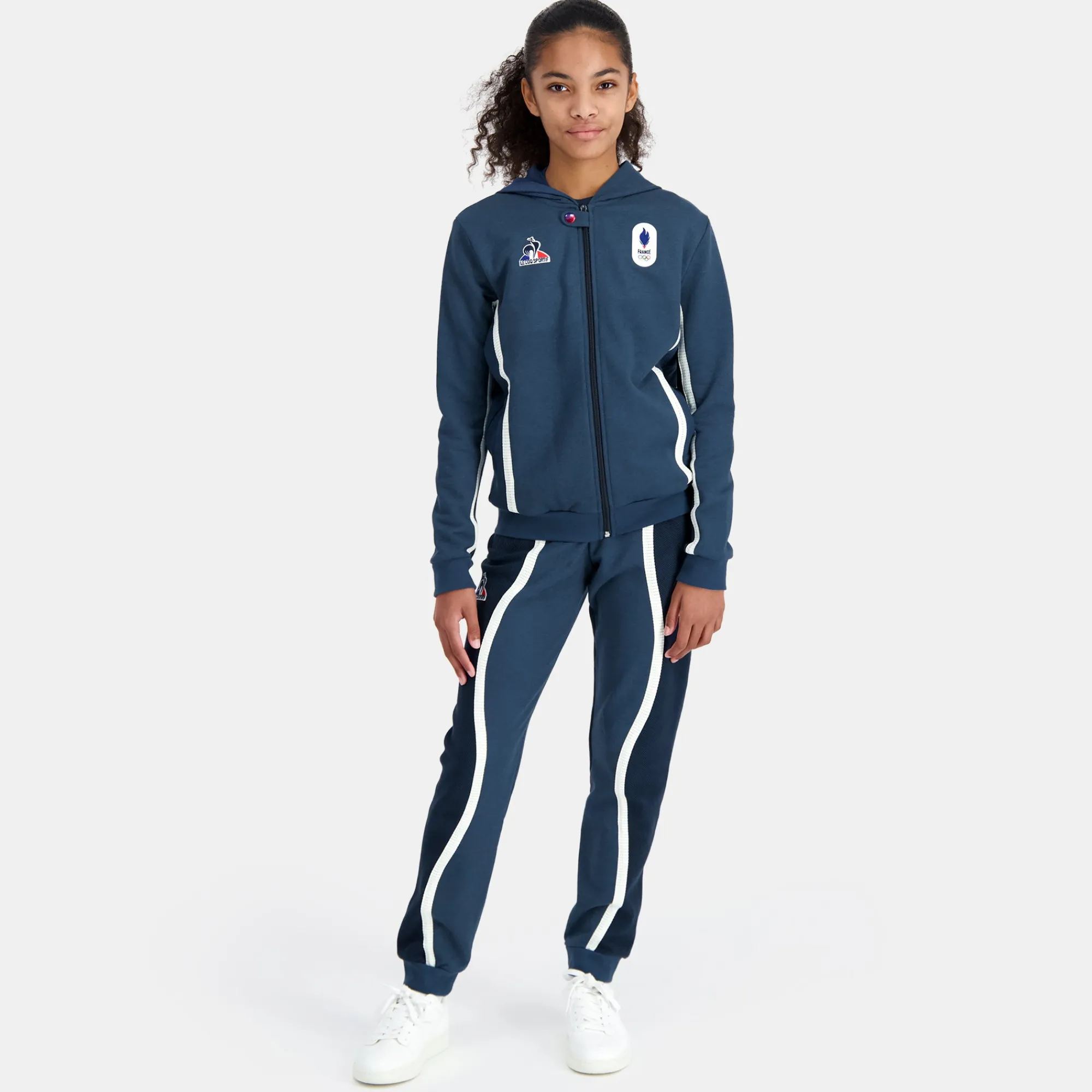 Outlet Équipe de France Olympique | Paris 2024 Sweat zippé à capuche Équipe de France Enfant Enfant Sweats Et Hoodies