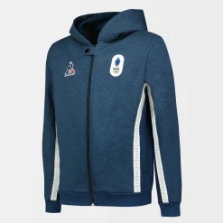 Outlet Équipe de France Olympique | Paris 2024 Sweat zippé à capuche Équipe de France Enfant Enfant Sweats Et Hoodies