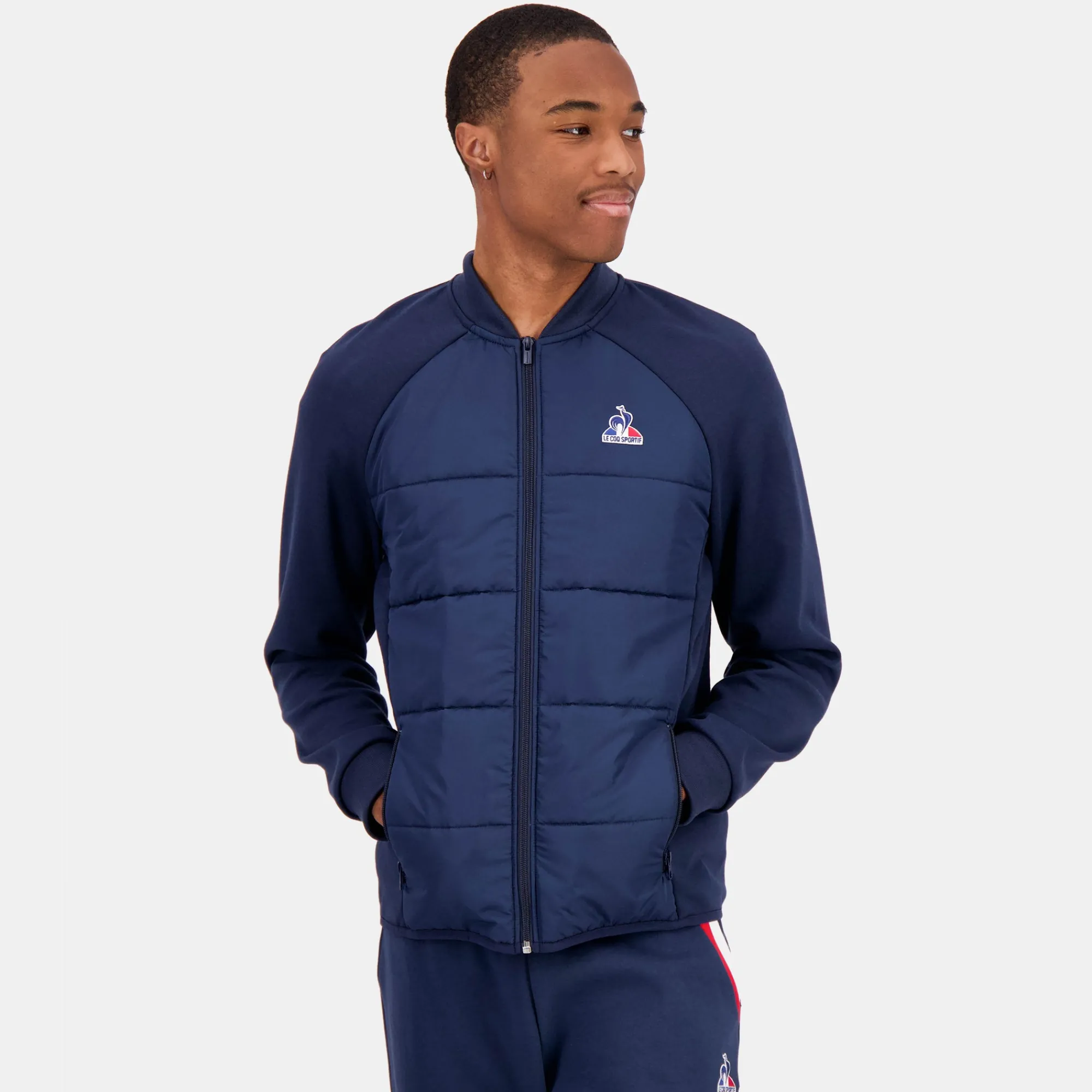 Fashion Tricolore Sweat zippé à capuche Homme Homme Vestes Et Doudounes | Sweats