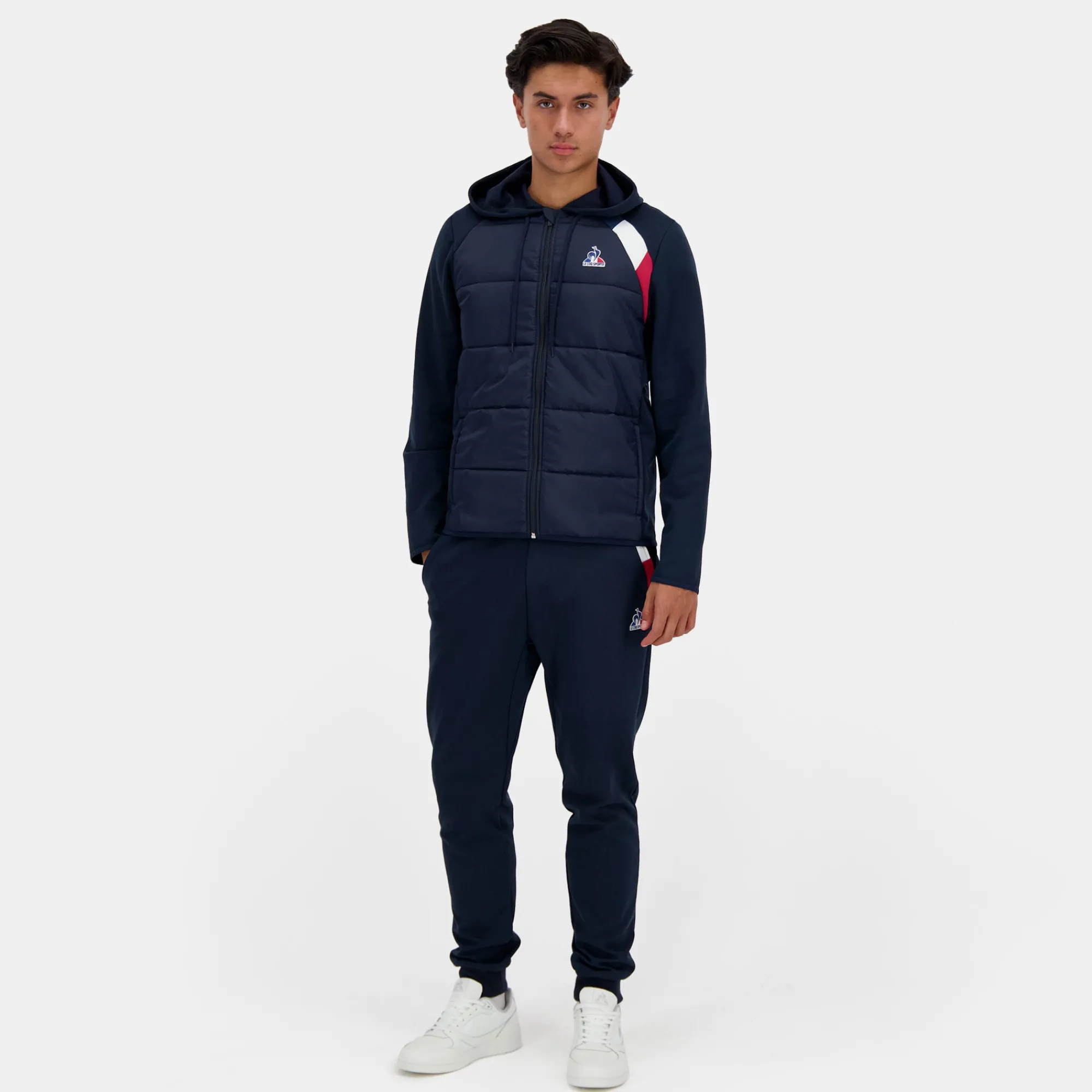 Fashion Tricolore Sweat zippé à capuche Homme Homme Vestes Et Doudounes | Sweats